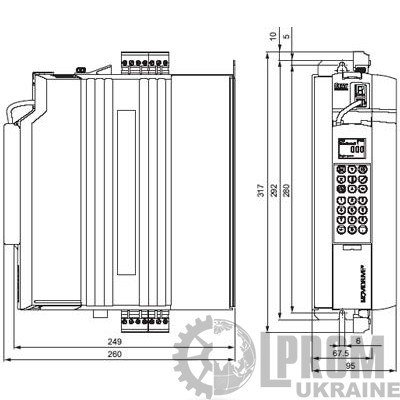 Преобразователь частоты SEW-Eurodrive MDX61B 380В 1.1 кВт (MDX61B0011-5A3-4-0T)
