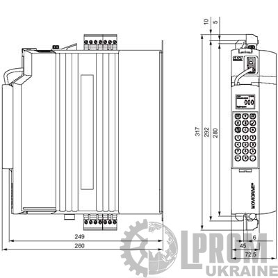 Преобразователь частоты SEW-Eurodrive MDX61B 380В 0.55 кВт (MDX61B0005-5A3-4-0T)
