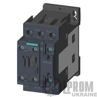 Контактор Siemens 4 кВт 9 А 110 В упр.AC 1NO 1NC (3RT2023-1AK60)