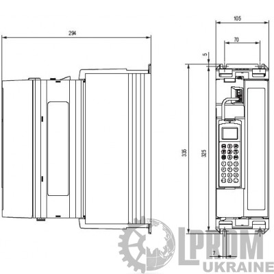 Преобразователь частоты SEW-Eurodrive MDX61B 380В 7.5 кВт (MDX61B0075-5A3-4-0T)