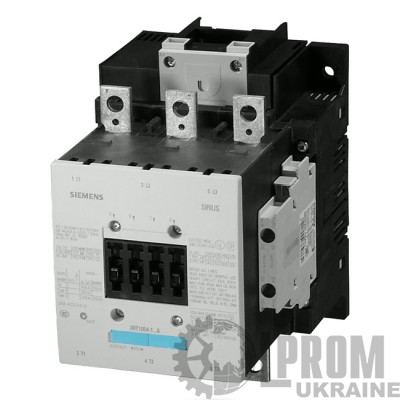 Контактор Siemens 110 кВт 225 А 220 В упр.AC/DC 2NO 2NC (3RT1064-6NP36)