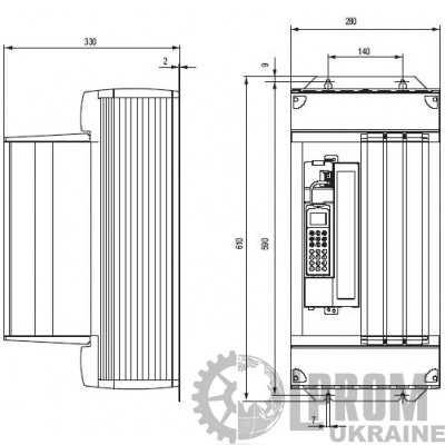 Преобразователь частоты SEW-Eurodrive MDX61B 380В 75 кВт (MDX61B0750-503-4-0T)