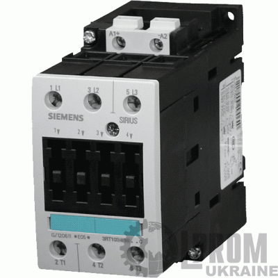 Контактор Siemens 22 кВт 50 А 24 В упр.AC 2NO 2NC (3RT1036-1AB04)