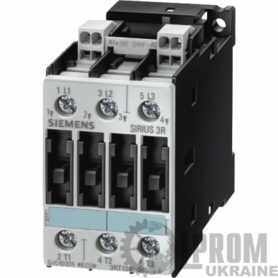 Контактор Siemens 7.5 кВт 17 А 24 В упр.AC (3RT1025-3AB00)