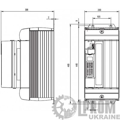 Преобразователь частоты SEW-Eurodrive MDX61B 380В 22 кВт (MDX61B0220-503-4-0T)