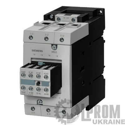 Контактор Siemens 18.5 кВт 40 А 24 В упр.DC 2NO 2NC (3RT1035-1BB44-3MA0)