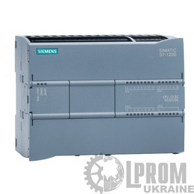 Промышленный контроллер Siemens 6ES7215-1AG40-0XB0 SIMATIC S7-1200, CPU 1215C, DC/DC/DC, 14DI/10DO/2AI/2AO, 24VDC