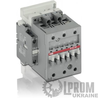 Контактор ABB 200 кВт 400 А 250 В упр.AC/DC 1NO 1NC (A400-30-11250)
