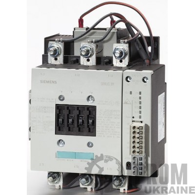 Контактор Siemens 200 кВт 400 А 220 В упр.AC/DC 1NO 1NC (3RT1075-6PP35)