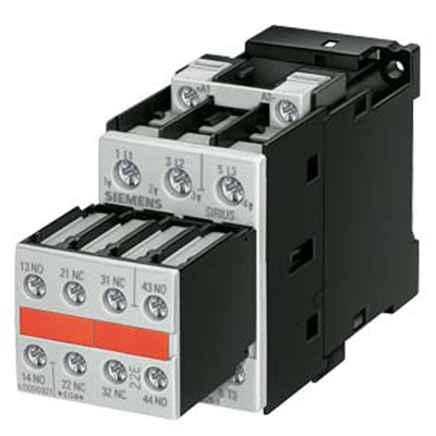Контактор Siemens 5.5 кВт 12 А 24 В упр.DC 2NO 2NC (3RT1024-1BB44-3MA0)