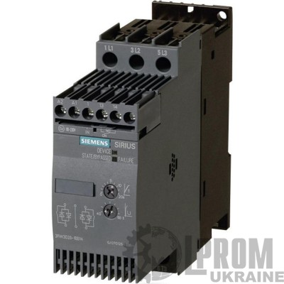 Устройства плавного пуска Siemens 3RW30 18.5 кВт 38 А (3RW3028-1BB04)