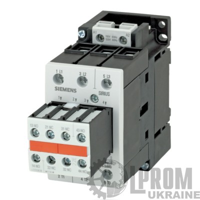 Контактор Siemens 22 кВт 50 А 220 В упр.AC 2NO 2NC (3RT1036-1AP04-3MA0)
